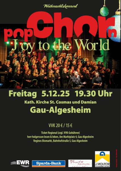 Flyer Joy To The World - Gau Algesheim